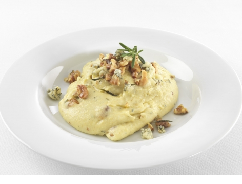 Three Cheese & Roast Walnut Polenta